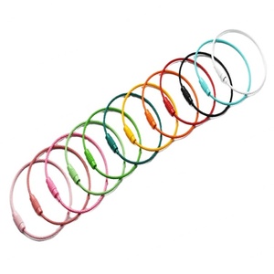 YIWANG Color Coated Screw Lock Stainless Steel Wire Cable Rope Keychain Keyring - Product Image 4