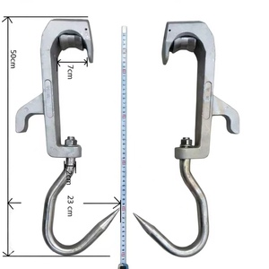 Système de crochets suspendus en acier inoxydable 304 de qualité industrielle pour abattoir de bovins, crochets complets pour viande de vache, <span class=keywords><strong>poulie</strong></span> pour camion frigorifique - Product Image 3