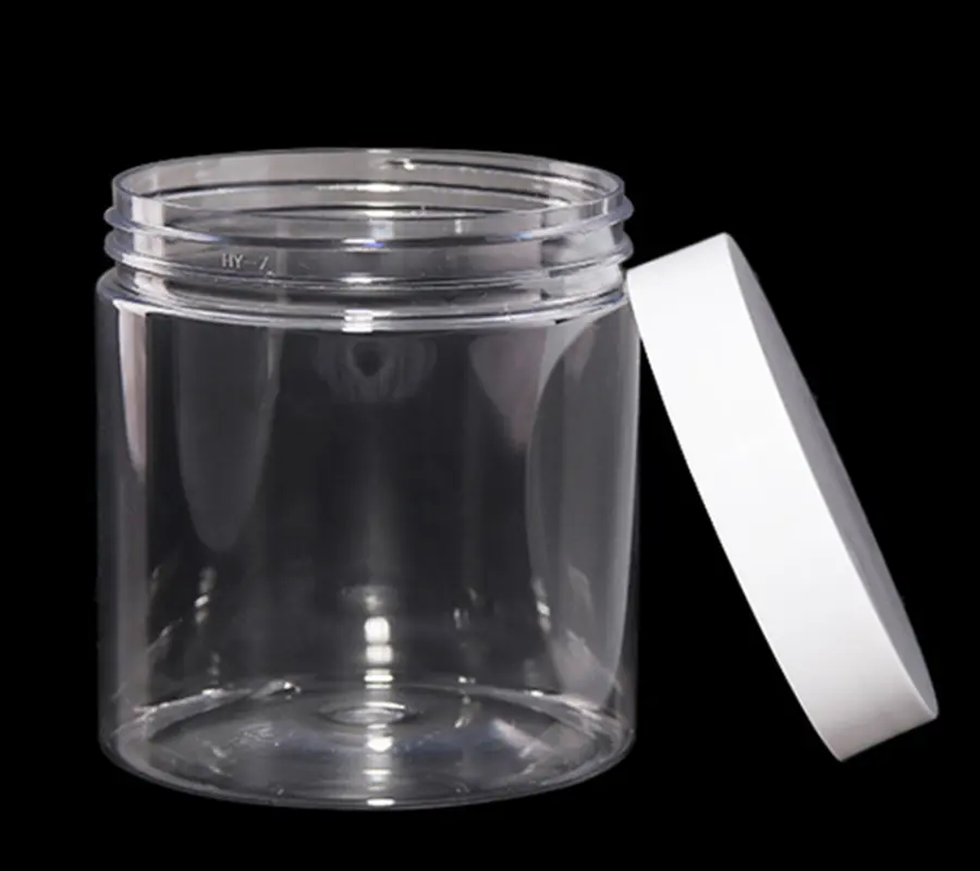 Frascos de plástico de 1 oz, tarros redondos transparentes para cosméticos, envases pequeños vacíos para cosméticos con tapas