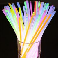 Bâtons lumineux écologiques en plastique, accessoires de fête fluorescentes, décorations pour événements, jeux de fête, accessoires d'Halloween, vente chaude