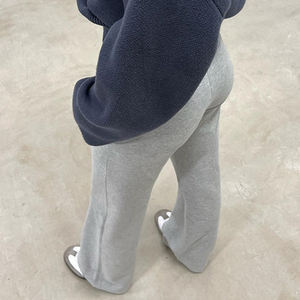 Loose Straight Leg Joggers <b>Elastic</b> Drawstring Wide <b>Waistband</b> Sweatpants Patch Pocket Street Style Casual Pants - Product Image 3