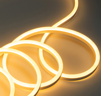 Tira de neón LED flexible recubierta de silicona de 8×13 mm, CC24V, clasificación IP65, 50000 horas de duración, iluminación regulable de 2700K-6000K