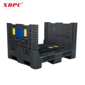 XDPC 1140*980*760mm Collapsible Transport Plastic Vegetable Fruit Crates Folding Storage Box