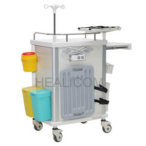 Medical Furniture Multifunction ABS Emergency Medicine <b>Trolley</b> for Clinics and Hospitals - Product Image 3