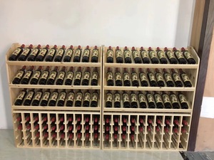 Porte-vin <span class=keywords><strong>en</strong></span> bois, caisses <span class=keywords><strong>en</strong></span> bois empilables, réglables, durables, étagère à vin, armoire de rangement, porte-vin <span class=keywords><strong>en</strong></span> bois massif et <span class=keywords><strong>en</strong></span> acier - Product Image 3