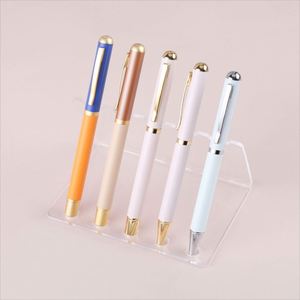 Stylo bille en métal coloré et élégant, logo personnalisé, stylo de signature de luxe, stylo promotionnel pour la publicité et le marketing, encre multicolore - Product Image 6