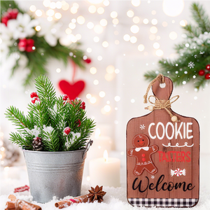 Natale pan <span class=keywords><strong>di</strong></span> zenzero <span class=keywords><strong>uomo</strong></span> in <span class=keywords><strong>legno</strong></span> targa appesa <span class=keywords><strong>a</strong></span> parete decorativo in <span class=keywords><strong>legno</strong></span> biscotto <span class=keywords><strong>uomo</strong></span> per negozio ornamento <span class=keywords><strong>di</strong></span> benvenuto - Product Image 6