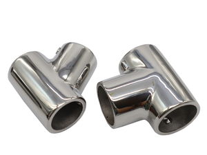Raccord en T en acier inoxydable 316 à 60 degrés - Connecteur de tuyauterie de qualité marine pour rampes de <span class=keywords><strong>bateau</strong></span>, garde-corps de yacht et supports d'auvent - Product Image 3