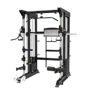 Multi Function Smith Machine 2024 With Weight Stack Gym Equipment Smith Machine Cage