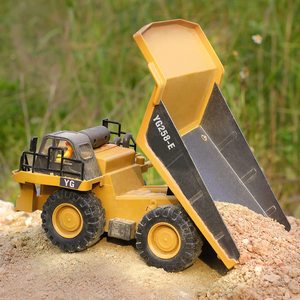 2.4G 1:24 RC Dump Xe tải đồ chơi điều khiển từ xa đồ chơi RC xe ô tô xe với kim loại giường và ánh sáng/âm nhạc - Product Image 5