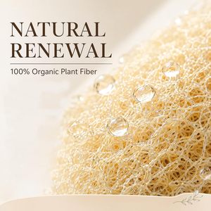 Esponja Exfoliante Corporal de Lufa Natural con Logotipo Personalizado, Esponja de Lufa para Ducha y Baño, para Rostro y Cuerpo, para Mujeres y Hombres - Product Image 5