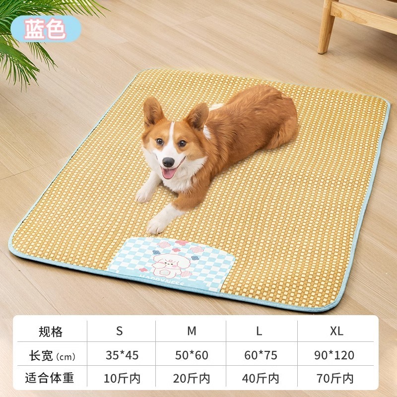 Tapis en rotin de haute qualité avec semelle rafraîchissante et antidérapante.