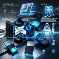 Consoles portables Anbernic RG Rotate, écran tactile IPS de 3,5 pouces, système Android 12, console de jeux vidéo rétro portable RG Rotate