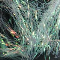 Mehr als 10 Farben Krinkle Flash Fly Binde materialien Fish scale Wing Leg Material für Karpfen-Zielarten in See position