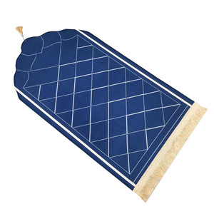 Tapis de prière imprimé épaissi de forme irrégulière avec bords à franges, tapis de prière avec coussinets supplémentaires <span class=keywords><strong>pour</strong></span> <span class=keywords><strong>les</strong></span> prières longues - Product Image 6