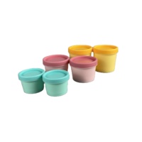 Fournisseur ODM, usine, pot en plastique PP en forme de crème glacée, 50g, 100g, 150g, 250g, pot à crème cosmétique