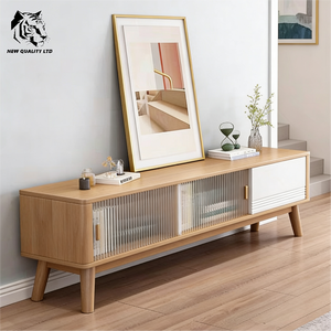 Meuble TV en bois écologique de style européen moderne, sur mesure, en stock, prêt à être expédié, prix bas, fournisseur chinois - Product Image 1