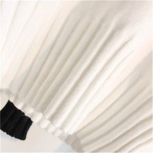 Maglione a Collo Alto Autunno Inverno 2021 per <span class=keywords><strong>Donna</strong></span>, Alta Qualità, Taglia Unica, Maglioni Lavorati a Maglia, Morbido Maglione Bianco - Product Image 5