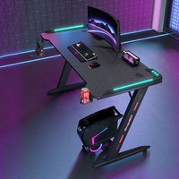 Bureau de jeu moderne réglable 2025, 100 cm, en fibre de carbone, table d'e-sport, structure métallique robuste, bureau d'ordinateur commercial