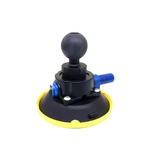 Flexible suction pump mount 360 swivel camera mount car dashboard tablet holder 1.5inch ball base suction cup for windshield