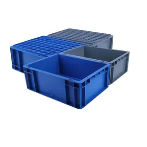 Tedarikçi özelleştirme lojistik depo depolama istiflenebilir kutu PP malzeme ab standardı plastik saklama kutusu