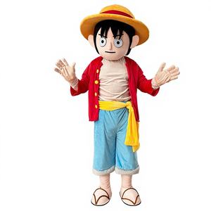 Disfraces de Mascota de Peluche Suave Personalizados OEM para Adultos Unisex de Halloween que Revivirán a <span class=keywords><strong>Luffy</strong></span> de los Dibujos Animados de Televisión y Cine - Product Image 1