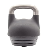 Kettlebell de fitness unisexe de haute qualité en fonte d'argent pour la maison et la salle de sport, personnalisable, CN;HEB