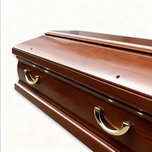 अंतिम संस्कार घर की आपूर्ति यूरोपीय शैली के अनुकूल लकड़ी के ताबूत और कैसकेट 220 क्यूबिक इंच क्षमता कस्टम रंग यूरिन विकल्प - Product Image 2