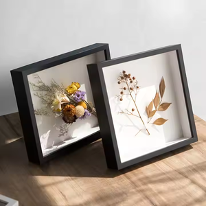 Wholesale Custom <strong>3D</strong> Wood <strong>Frames</strong> Deep Shadow <strong>Box</strong> in Black White Natural - Product Image 5