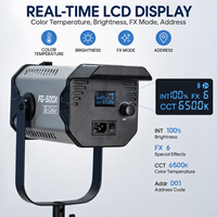 FG 500X Lumière de studio professionnelle COB 500W haute puissance bicolore 2700~6500K IRC 97 modes de contrôle multiples pour photographie