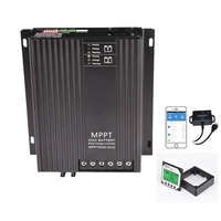 Contrôleur de charge solaire MPPT double batterie MJOO en gros 10A 20A 30A 12/24V OEM avec Bluetooth