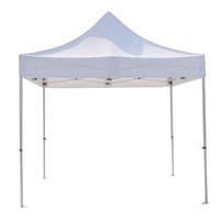 Tente de réception blanche 3x3m, promotion extérieure, pliable, structure en aluminium, tissu Oxford, imperméable, anti-UV, lavable en machine, toutes saisons