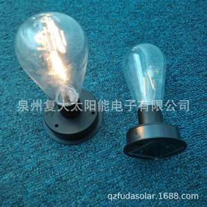 Solar Powered Edison Bulb Lamp With <b>Motion</b> <b>Sensor</b> Rechargeable Glass Decorative <b>Lighting</b> For Indoor Outdoor Use - Product Image 4