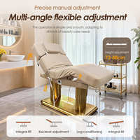 Table de massage à 4 moteurs pour salon de beauté, lit de spa incurvé réglable et inclinable pour cils et soins du visage, à vendre