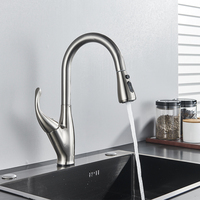 Robinet de cuisine, mitigeur d'eau de cuisine, rotation à 360 degrés, robinets d'évier de cuisine, mélangeur d'eau chaude et froide, grue