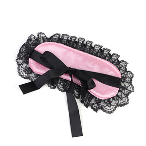 Antifaz de encaje negro ovalado, accesorios de coqueteo para mujeres, accesorios íntimos - Product Image 3