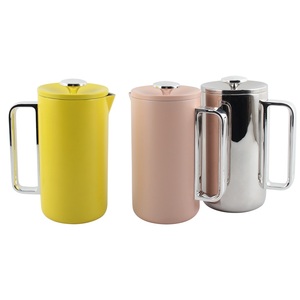 เครื่องชงกาแฟแบบกดฝรั่งเศสทำจากสแตนเลสขนาด1ลิตรดีไซน์โลหะทนทาน - Product Image 6