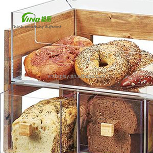 Hộp Trưng Bày bánh thương mại để Bán Lẻ-gỗ và cấu trúc Acrylic trong suốt - Product Image 4