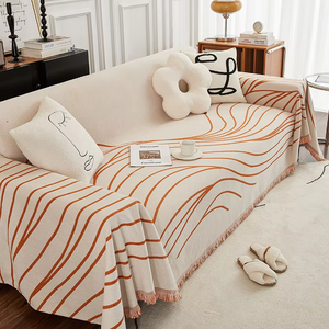 Housse de <span class=keywords><strong>canapé</strong></span> sectionnel unie lavable en gros pour <span class=keywords><strong>canapé</strong></span> 3 places, <span class=keywords><strong>protection</strong></span> universelle <span class=keywords><strong>anti</strong></span>-<span class=keywords><strong>chien</strong></span> avec pompons - Product Image 6