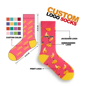 NM-025 socks with your custom label sock logo customer design made custom sock manufacturers