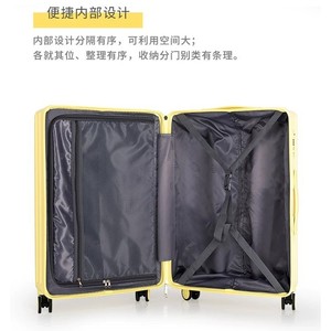 High Quality 20 Inch Trolley <b>Suitcase</b> For Women With Lock Universal Wheels Leisure Travel Solid Color Zipper Opening - Product Image 4