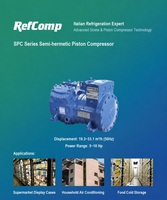 Kompresor Piston Semi-Hermetik SP4C-19L SP4C-23L SP4C-27L SP4C-33L Kompresor Resiprokal Suhu Sedang-Rendah