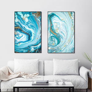 Art abstrait moderne 2 pièces <span class=keywords><strong>aquarelle</strong></span> imprimée toile Simple décor à la maison Art mural pour chambre d'enfants salle à manger animaux modernes imprimer - Product Image 3