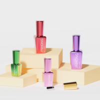 Lot de flacons en verre personnalisés pour vernis à ongles UV, 4, 8, 12, 15 ml, vides, pour gel de construction, avec pinceau – Vente en gros