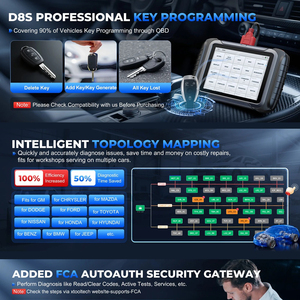 XTOOL D8S Versión Mejorada Escáner de Diagnóstico Automotriz OBD2 Herramientas Automotrices Codificación de ECU con Mapa Tecnológico DOIP y CAN FD 3 Años de Actualización Gratuita - Product Image 5
