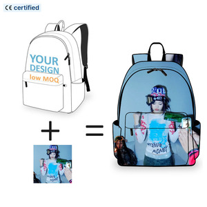 Sac à dos décontracté tendance pour femme, petit sac à dos de sport pour femme, sans MOQ, impression par sublimation couleur pleine personnalisée - Product Image 1