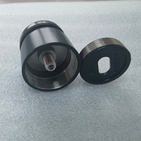 Support ou entretoise rond moderne en acier inoxydable massif pour rampes d'escalier extérieures