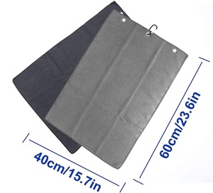 Toalla de Golf de Microfibra Sublimada Personalizada con Diseño Deportivo Impreso en Color Personalizado - Product Image 4