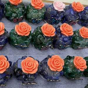 Lámpara <span class=keywords><strong>de</strong></span> Resina con Virutas <span class=keywords><strong>de</strong></span> Cristal Natural, Luces Nocturnas Creativas para Decoración del Hogar y Dormitorio, Diseño <span class=keywords><strong>de</strong></span> <span class=keywords><strong>Piedra</strong></span> Original, Venta al Por Mayor - Product Image 4