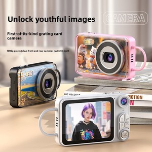 Cartoon-Design Kinder-Digitalkamera 12MP HD 2,8 Zoll Bildschirm ABS-Material Doppellinse Video Foto TF-Karte Kindergeburtstags-Geschenk - Product Image 1